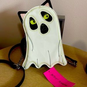 Betsey Johnson black cat ghost bag